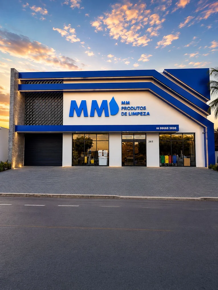 Fachada da loja MM Química em Sorriso, MT